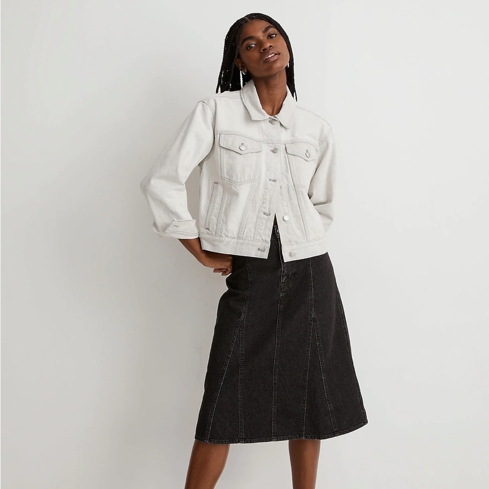 Madewell The Trucker Crop Jean Jacket